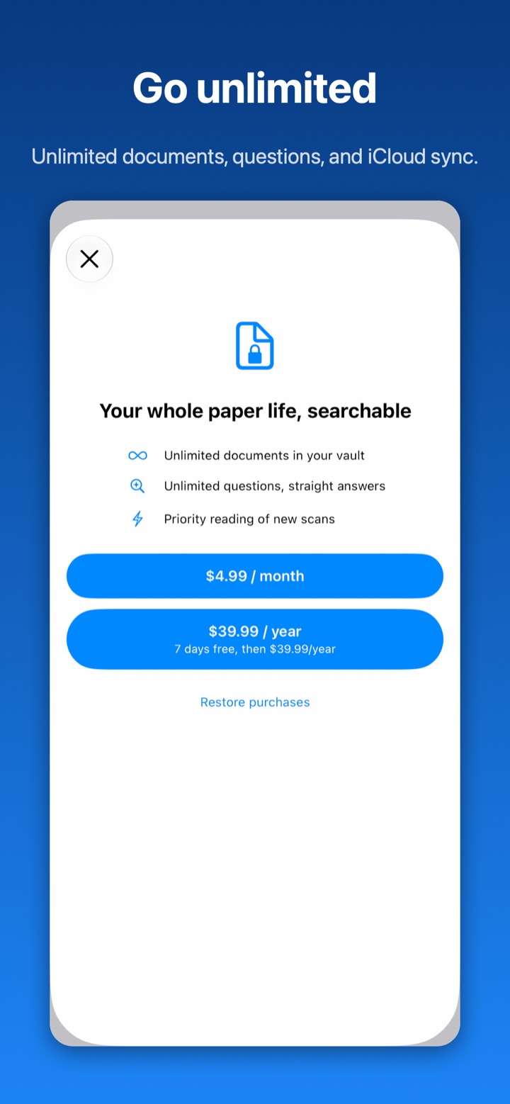 Paperlock Plus — neograničeni dokumenti i pitanja
